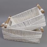 Set organizador rectanguar macrame