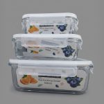 Set 3 taper rectangular de vidrio