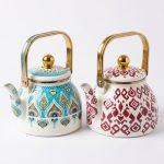 Tetera de té de loza